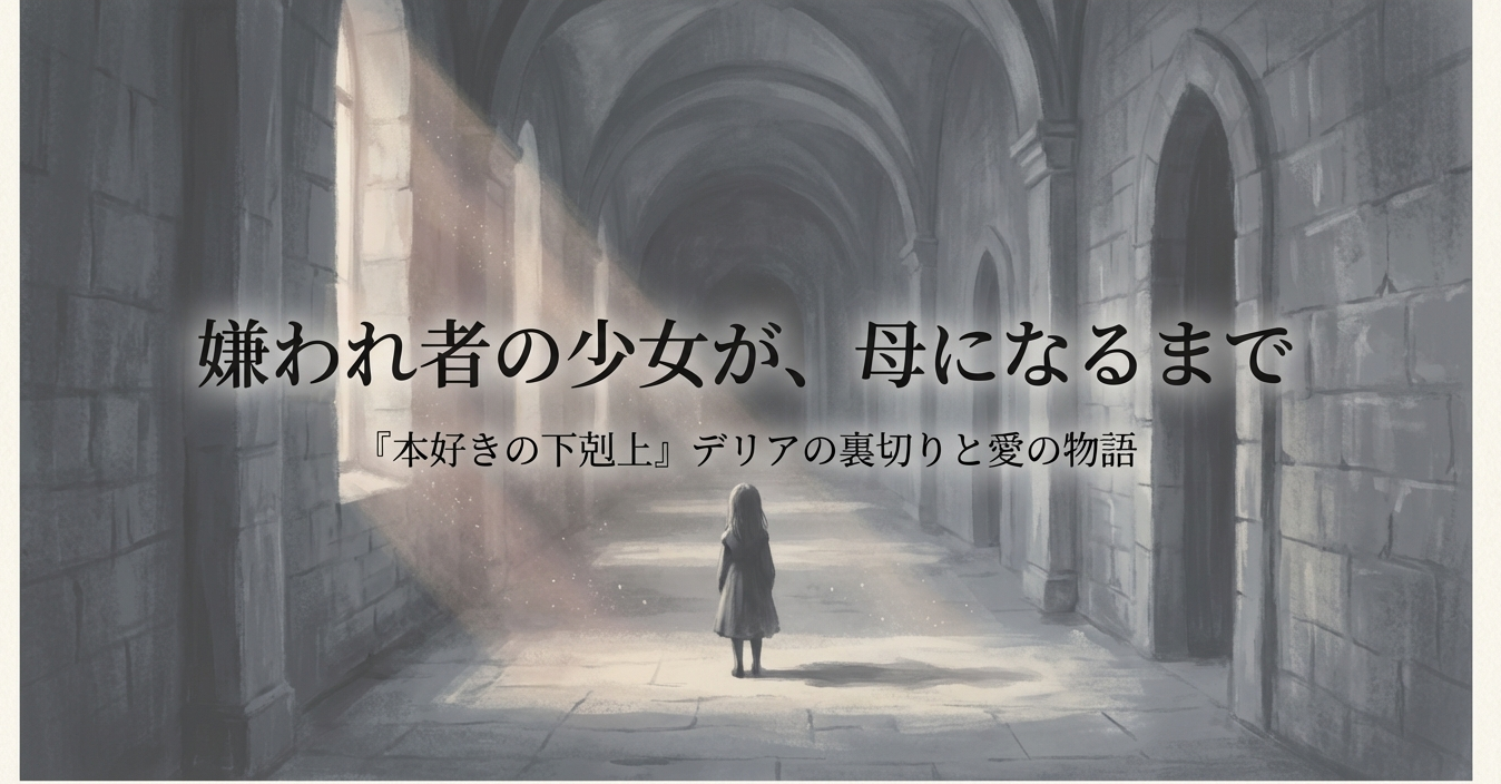 本好きの下剋上のデリアが嫌われ者から母になるまでの物語を描いたイラスト