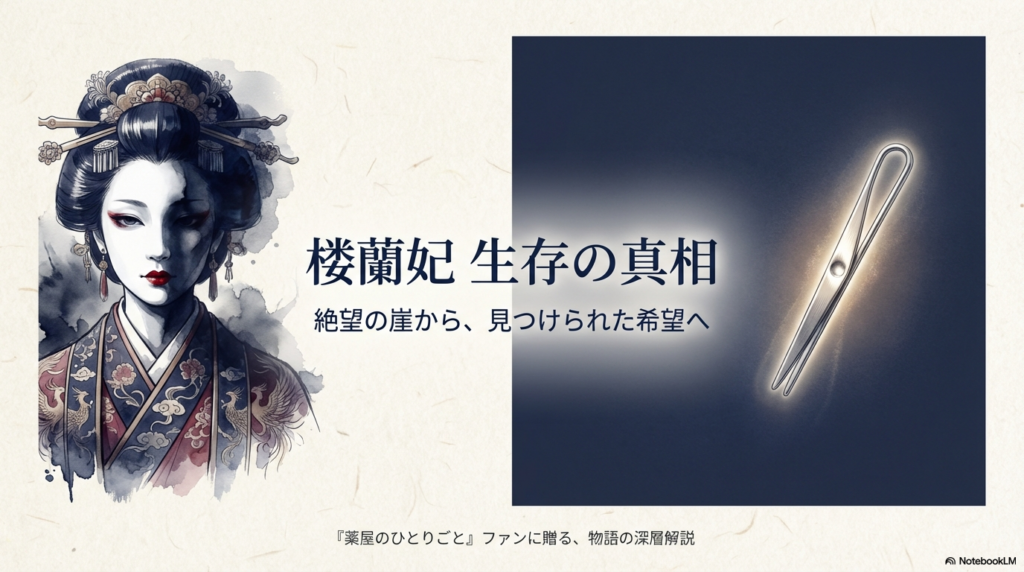 薬屋のひとりごと 楼蘭妃（ローランヒ）の生存の真相と絶望からの希望