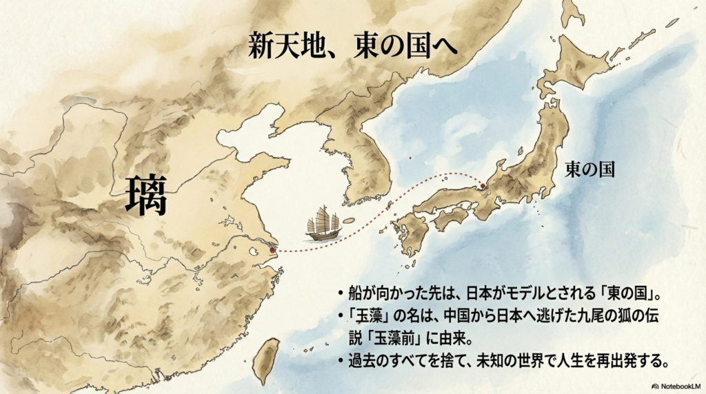 楼蘭妃が向かった東の国（日本）と玉藻前の伝説との関係