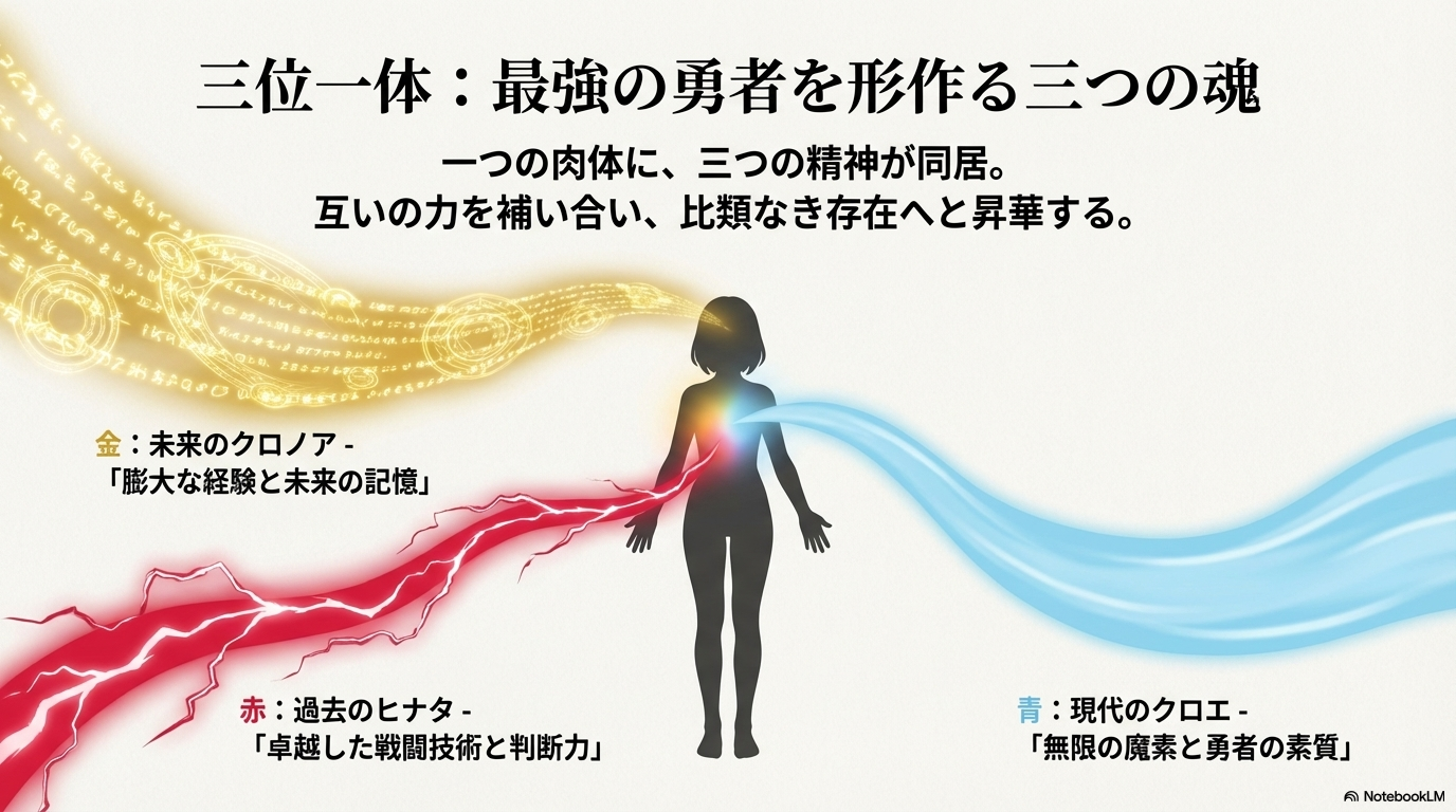 暴走を乗り越えリムルによって名付けられた神智核クロノアとクロエの統合後の姿