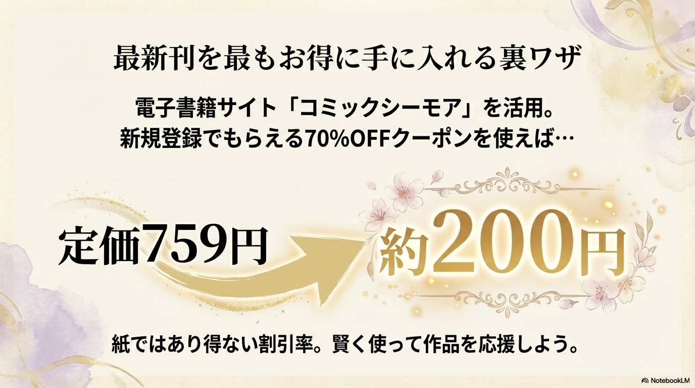 コミックシーモアの70%OFFクーポン利用方法