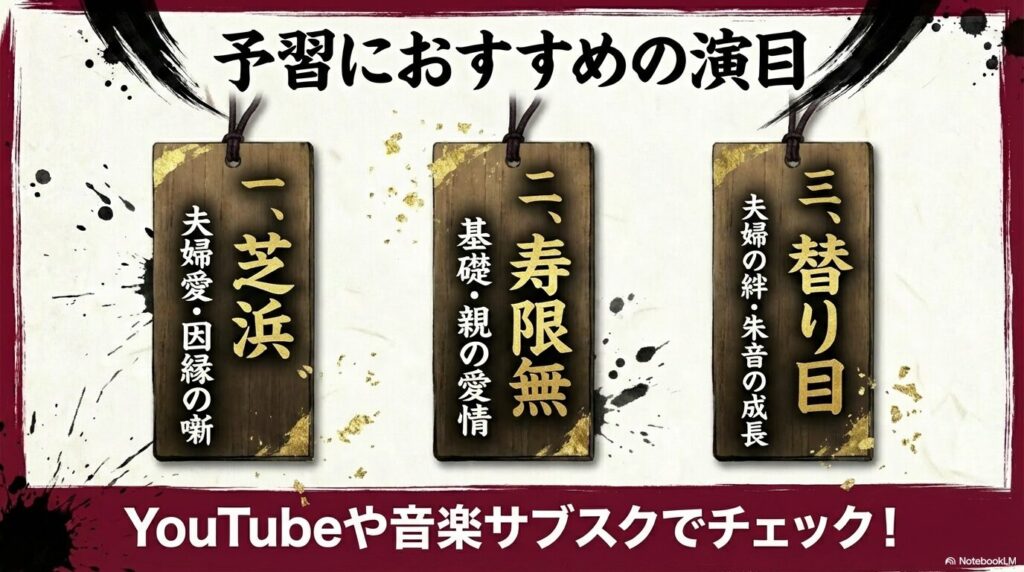 アニメ予習におすすめの落語演目は芝浜・寿限無・替り目の3つ