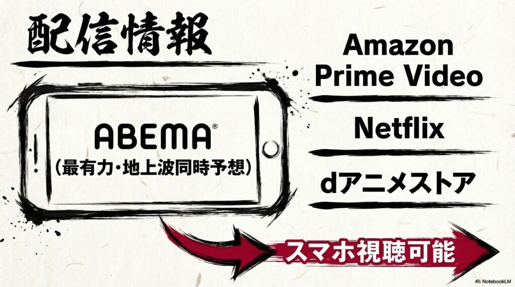 あかね噺のアニメ配信はABEMAが最有力でAmazonプライムやNetflixでも視聴可能と予想