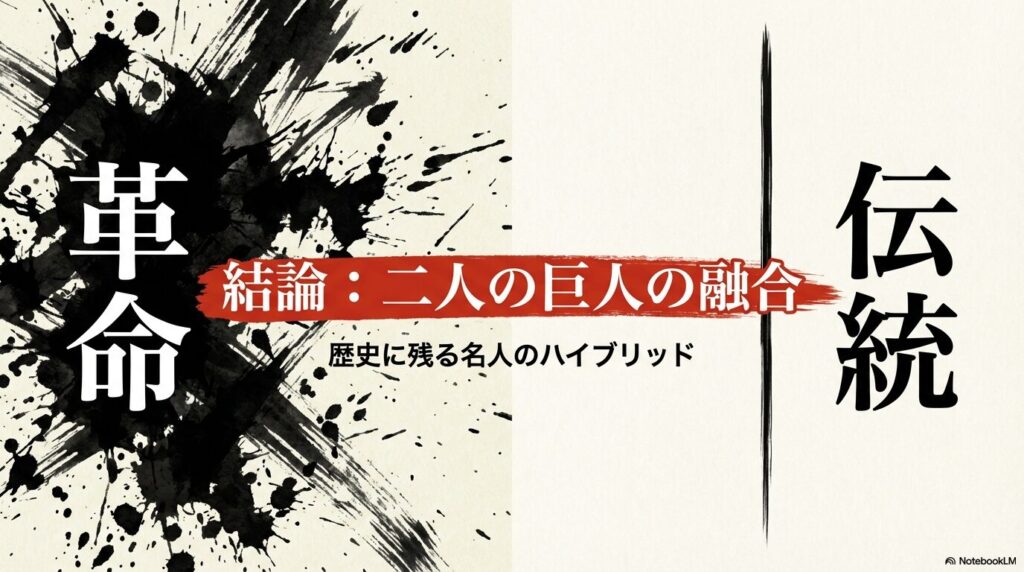 結論：阿良川一生は歴史に残る二人の名人のハイブリッドである