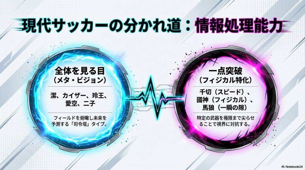 現代サッカーの分かれ道：情報処理能力