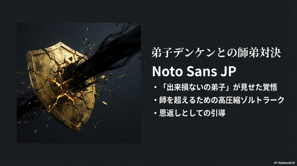 弟子デンケンと師匠マハトの師弟対決と高圧縮ゾルトラーク