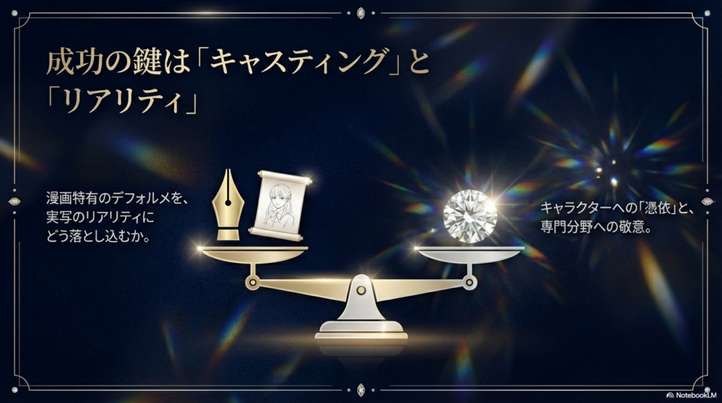 実写化成功の鍵となるキャスティングとリアリティのバランス