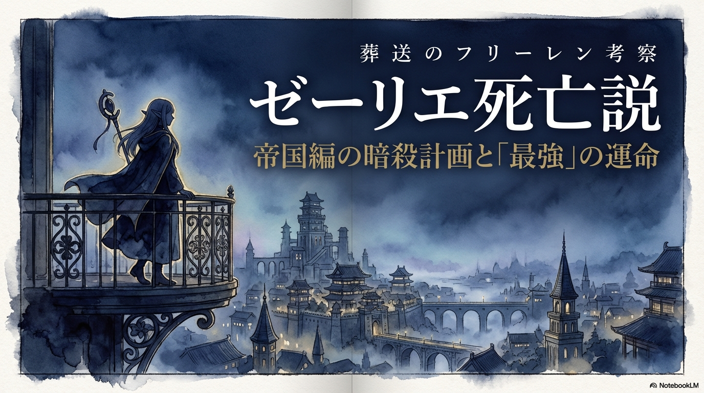 葬送のフリーレンにおけるゼーリエ死亡説と帝国編暗殺計画の考察概要スライド