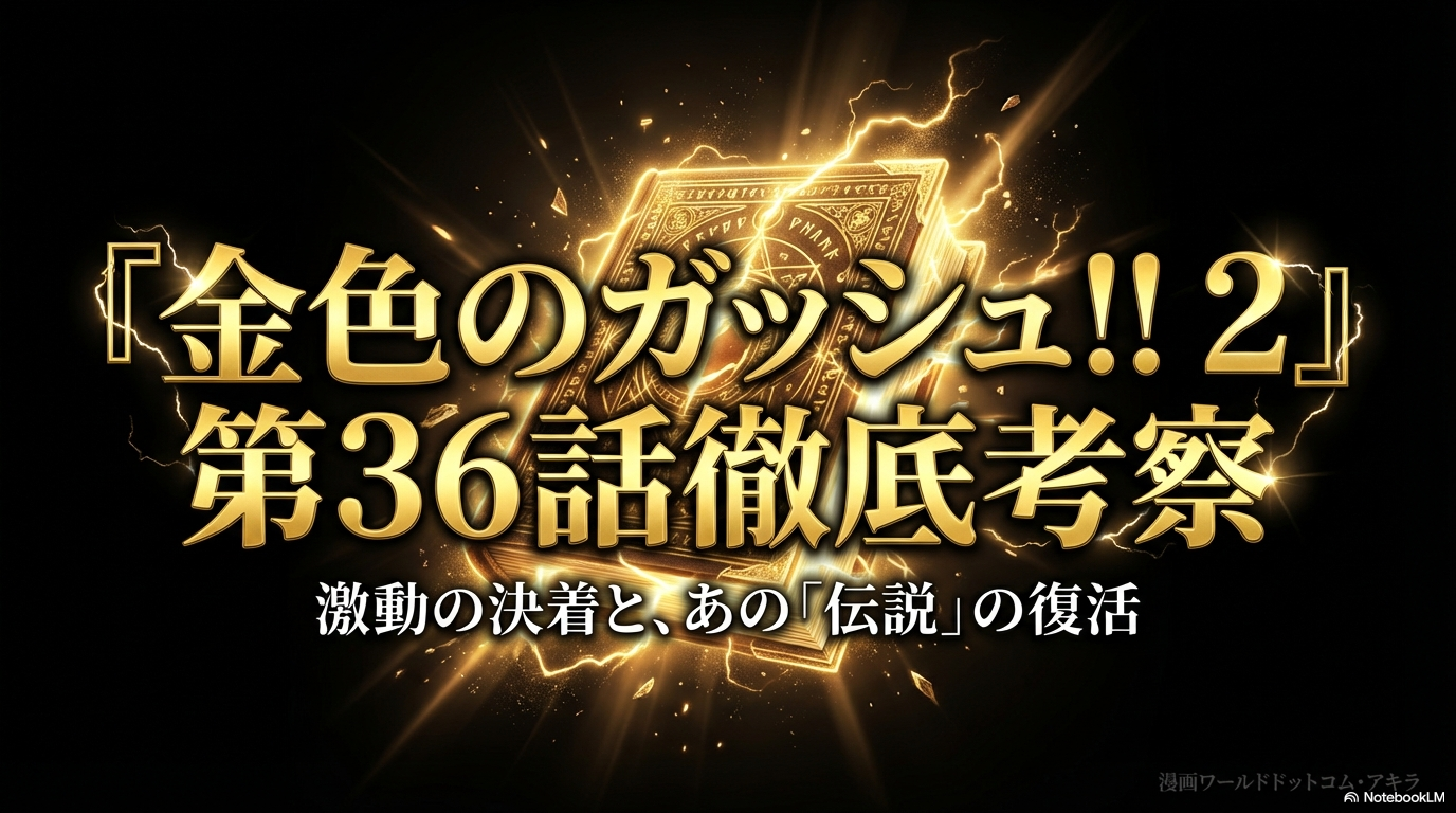 漫画ワールドドットコムによる金色のガッシュベル2第36話の考察タイトル画像