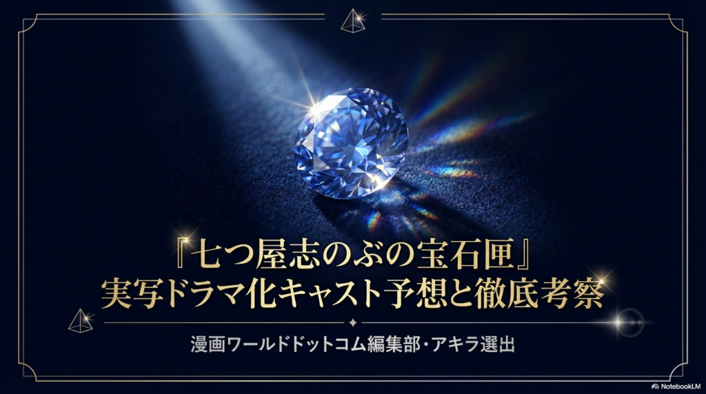 七つ屋志のぶの宝石匣の実写ドラマ化徹底考察スライド表紙"