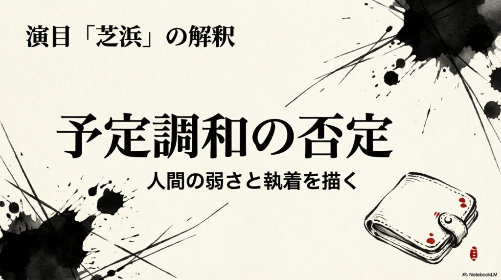 阿良川一生による演目「芝浜」の解釈：予定調和の否定と人間の弱さ