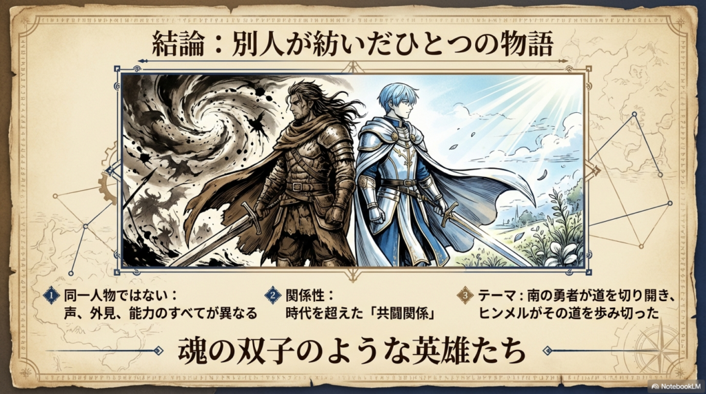 葬送のフリーレンにおいて対となる英雄、南の勇者とヒンメルの関係性の結論