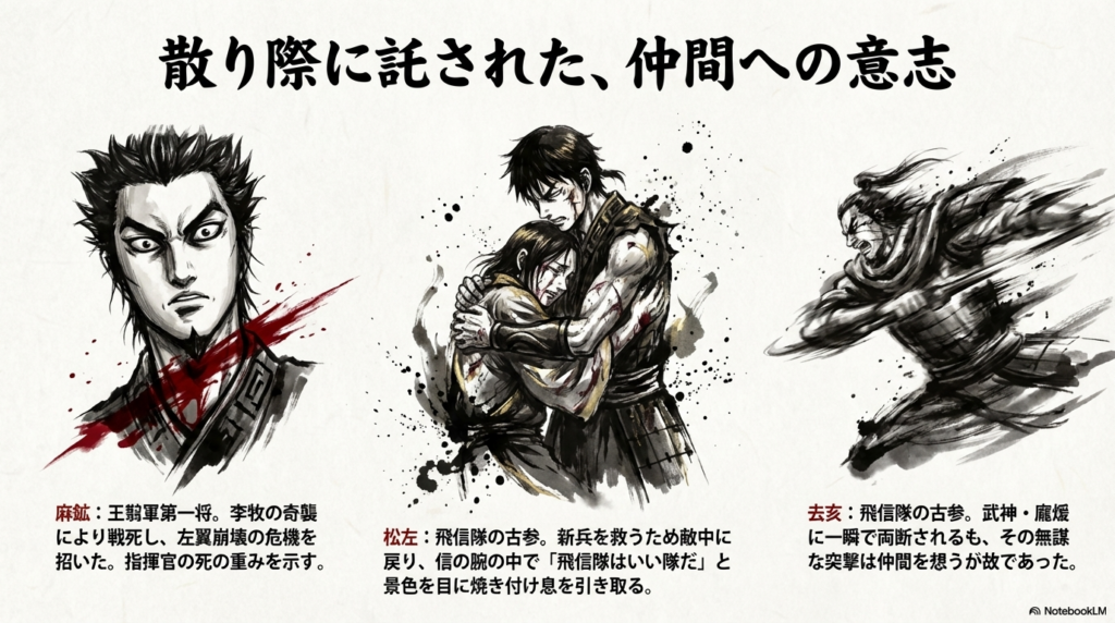 キングダム鄴攻めで死亡した秦軍・趙軍の主要キャラクター一覧（麻鉱・松左・龐煖など）