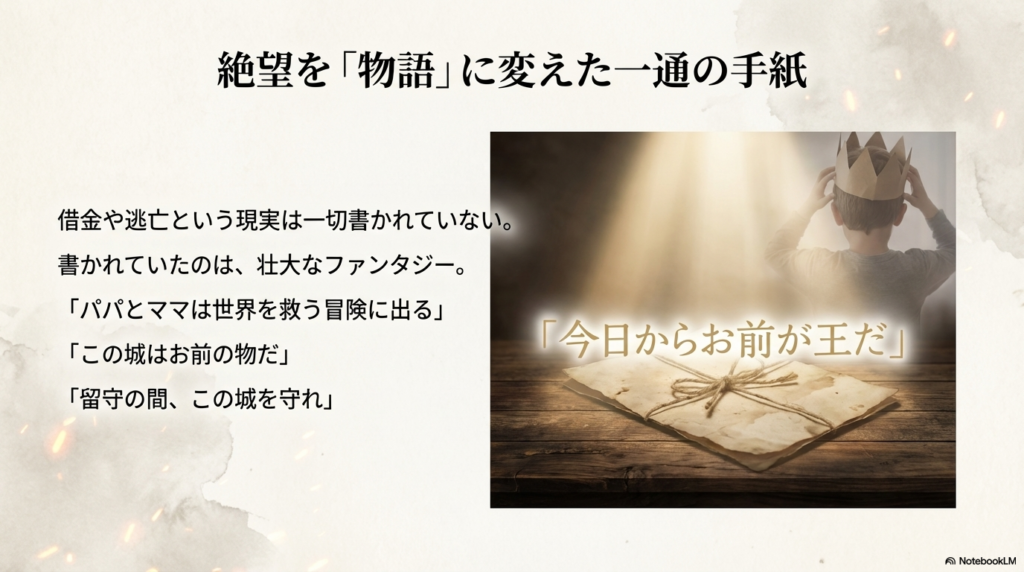 アーサーに残された手紙の内容 今日からお前が王だ