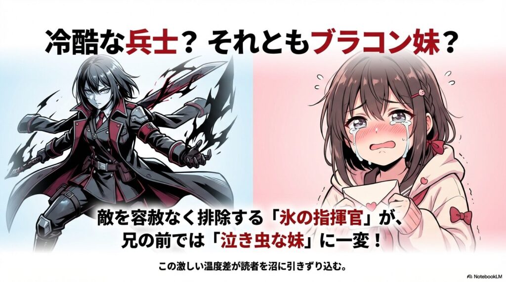 黄泉のツガイ アサの冷酷な兵士と泣き虫な妹としてのギャップ萌え解説