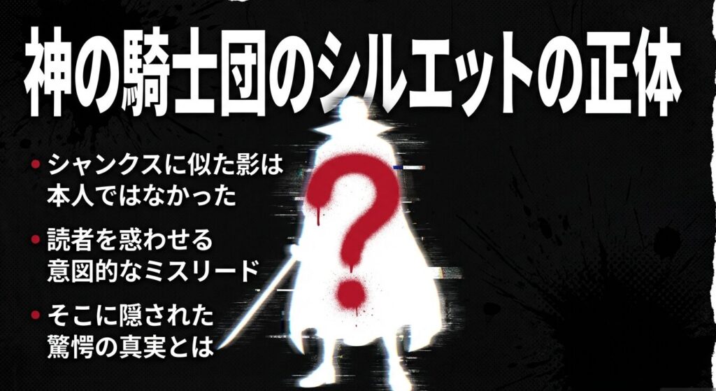 神の騎士団のシルエットの正体はシャンクス本人ではなく双子の兄シャムロックだったという真実