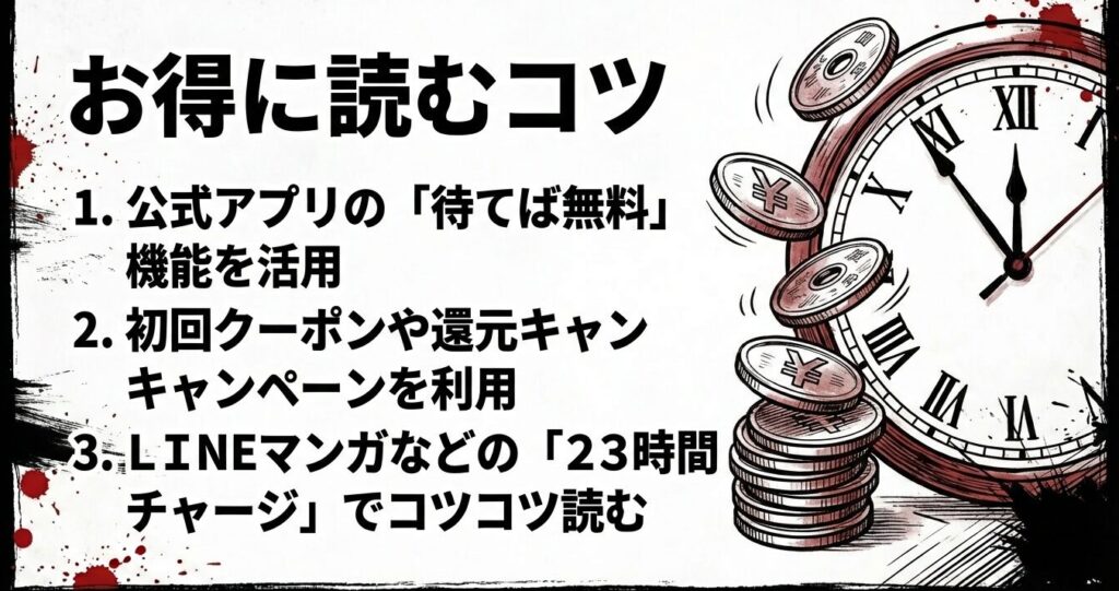 待てば無料機能や初回クーポンを活用してお得に読むコツ