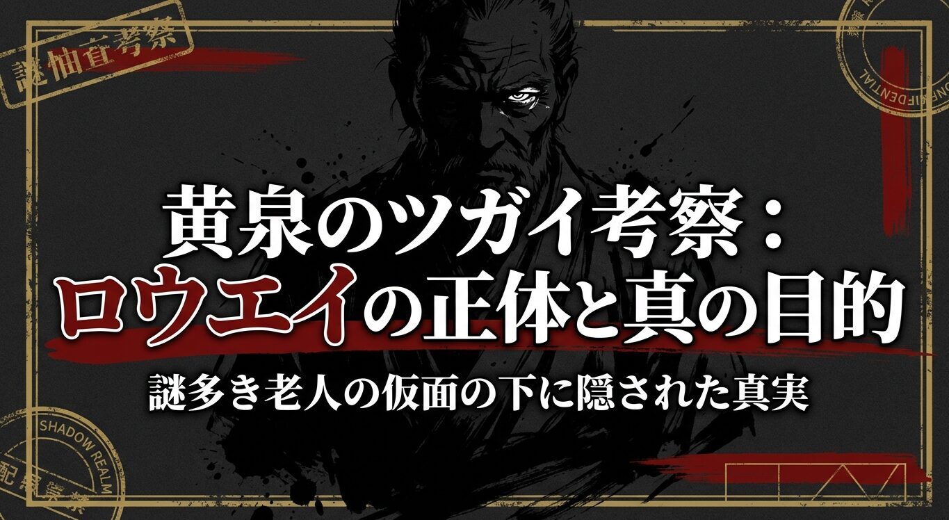 黄泉のツガイ ロウエイの考察レポート表紙